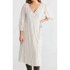 Dress Amor Wrap - Pinstripe