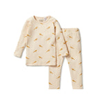 Pyjamas Long Sleeve Organic Rib - Tweet Tweet