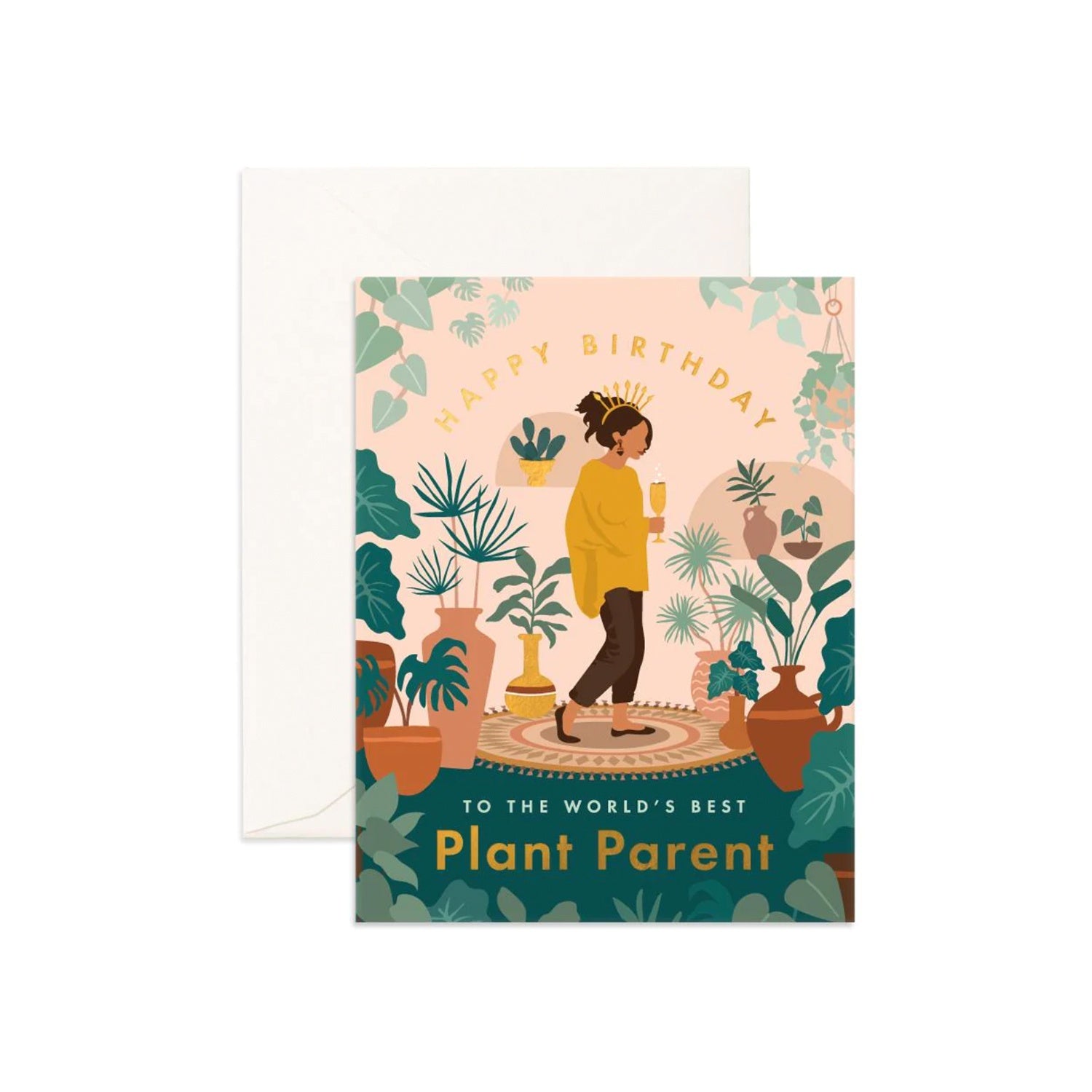 Card Birthday Plant Lady