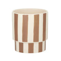Pot Stripey - Ivory & Tan