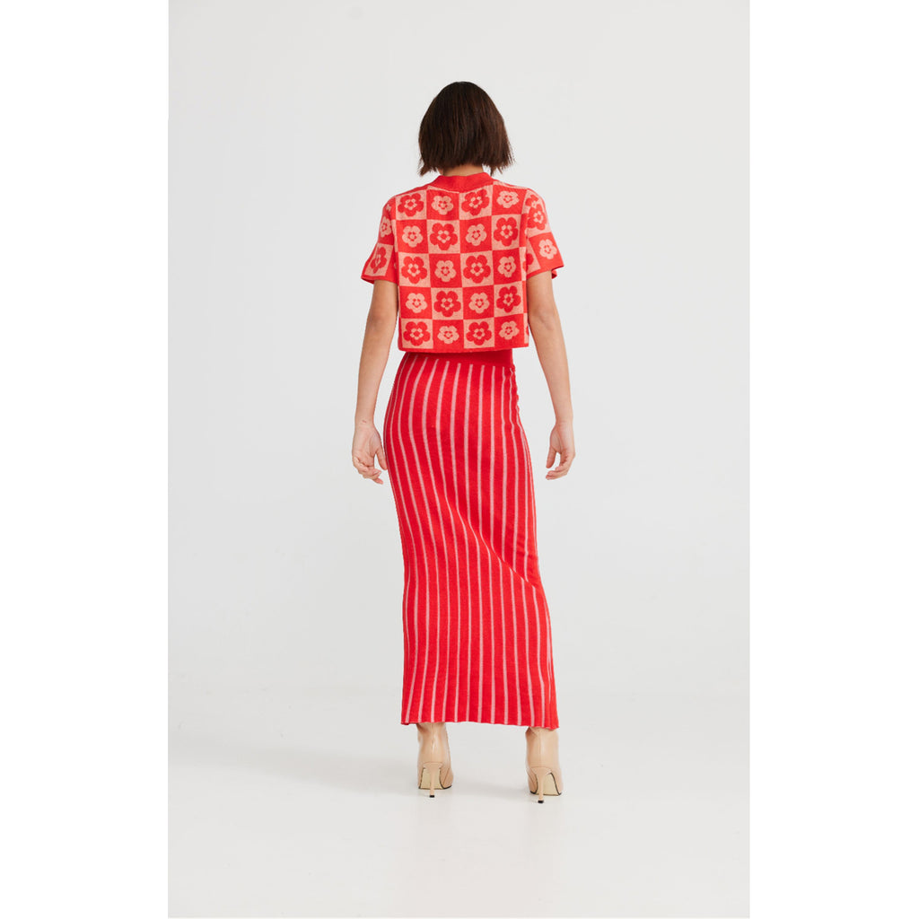 Skirt Knit Lola - Scarlet/Pink