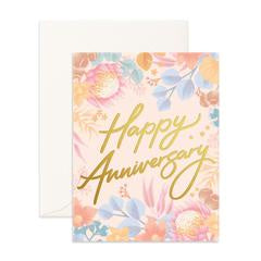 Card Happy Anniversary Floribunda