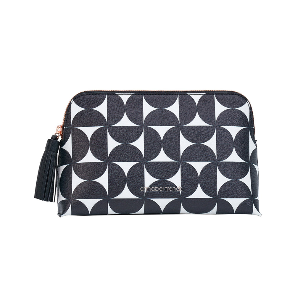 Vanity Bag Medium - Black & White Geometric
