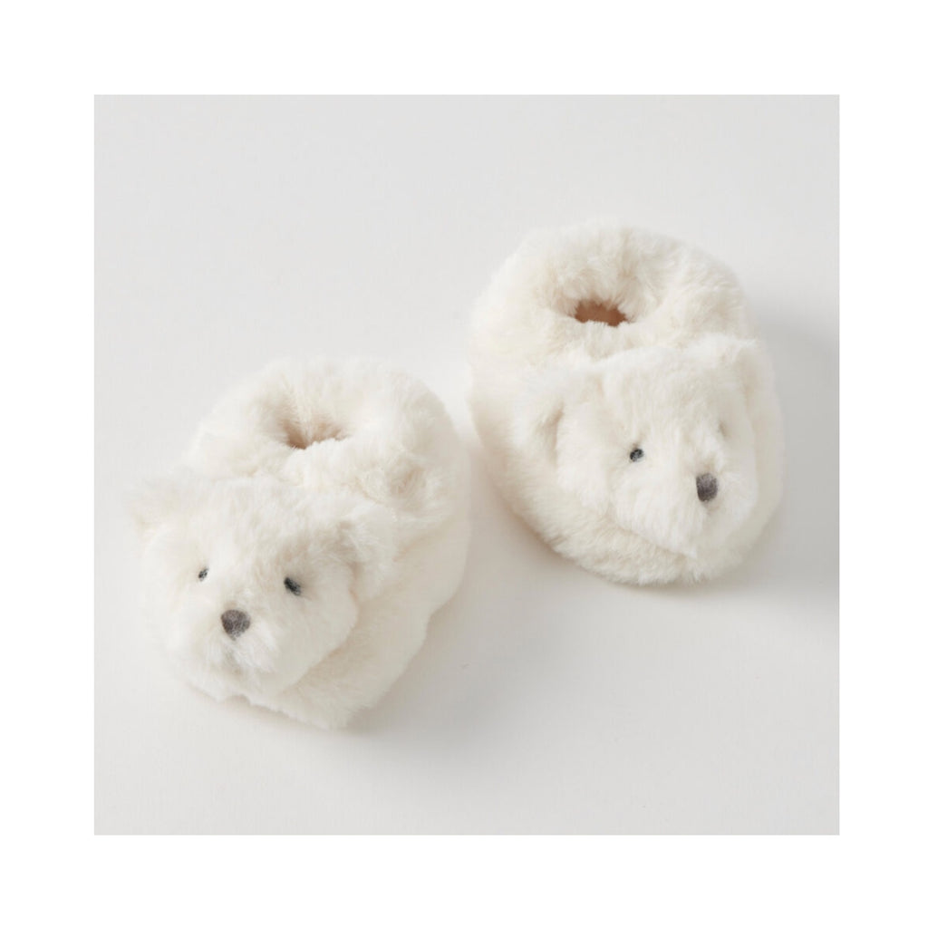 Baby Booties I Love You Very Much - Cream