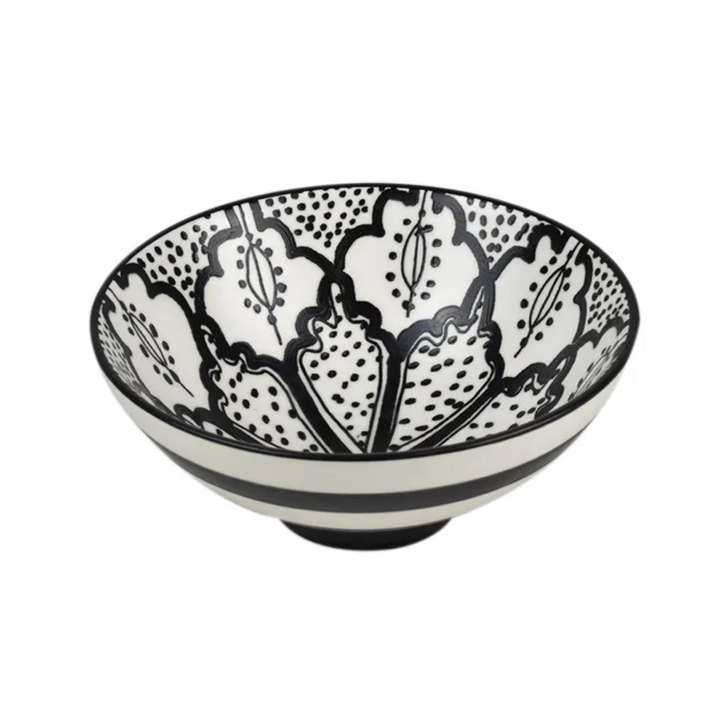 Bowl Ceramic Aleah - Black & White