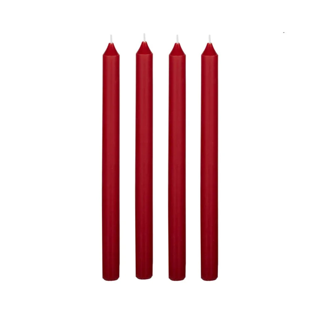 Candle Tapered Set4 - Red