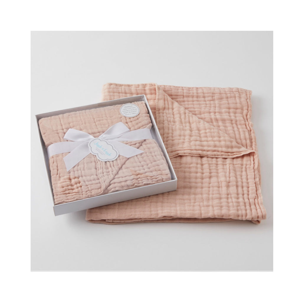 Muslin Baby Blanket - Peach Whip