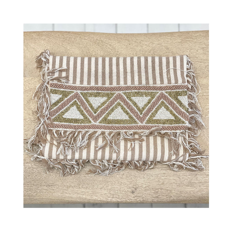 Clutch Beaded Striped