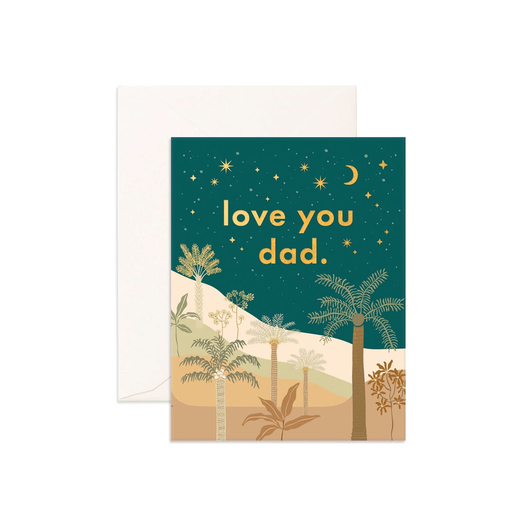 Card Love You Dad Desert Palm