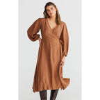 Dress Amor Wrap - Terracotta