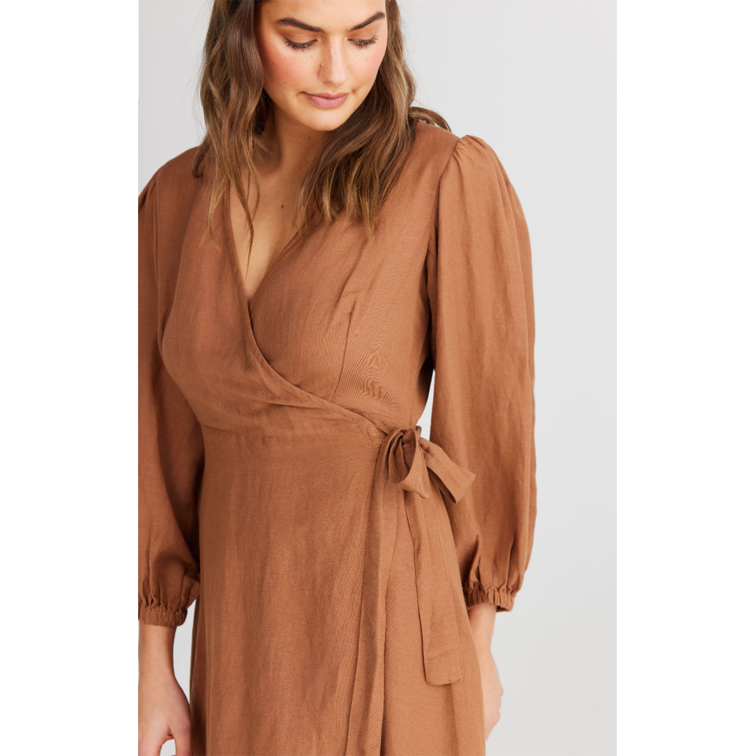 Dress Amor Wrap - Terracotta