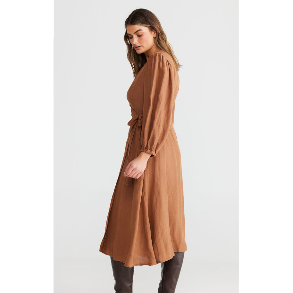Dress Amor Wrap - Terracotta