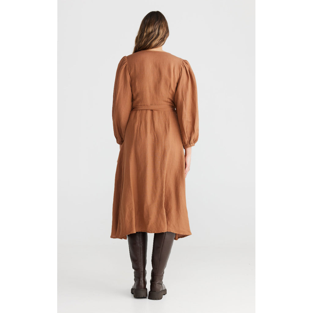 Dress Amor Wrap - Terracotta