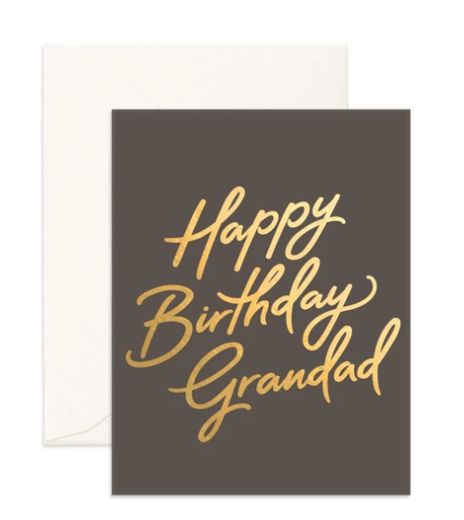 Card Gold Foil Grandad