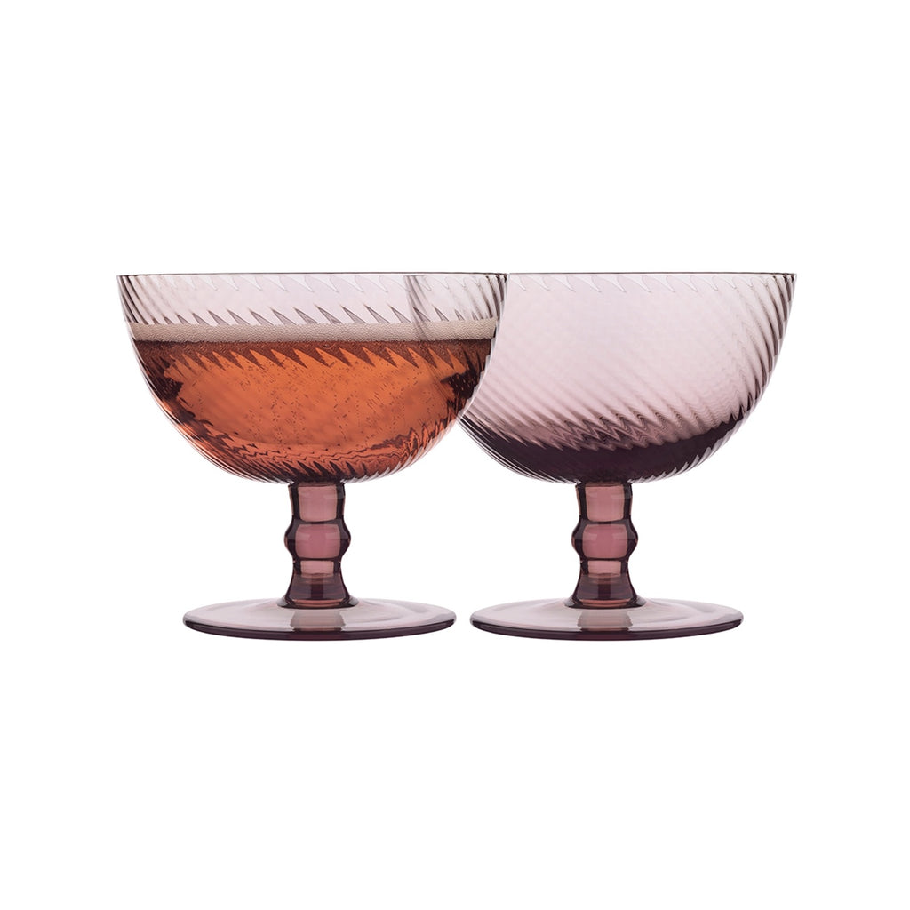 Cocktail Glasses  Set 4 Aveline - Plum