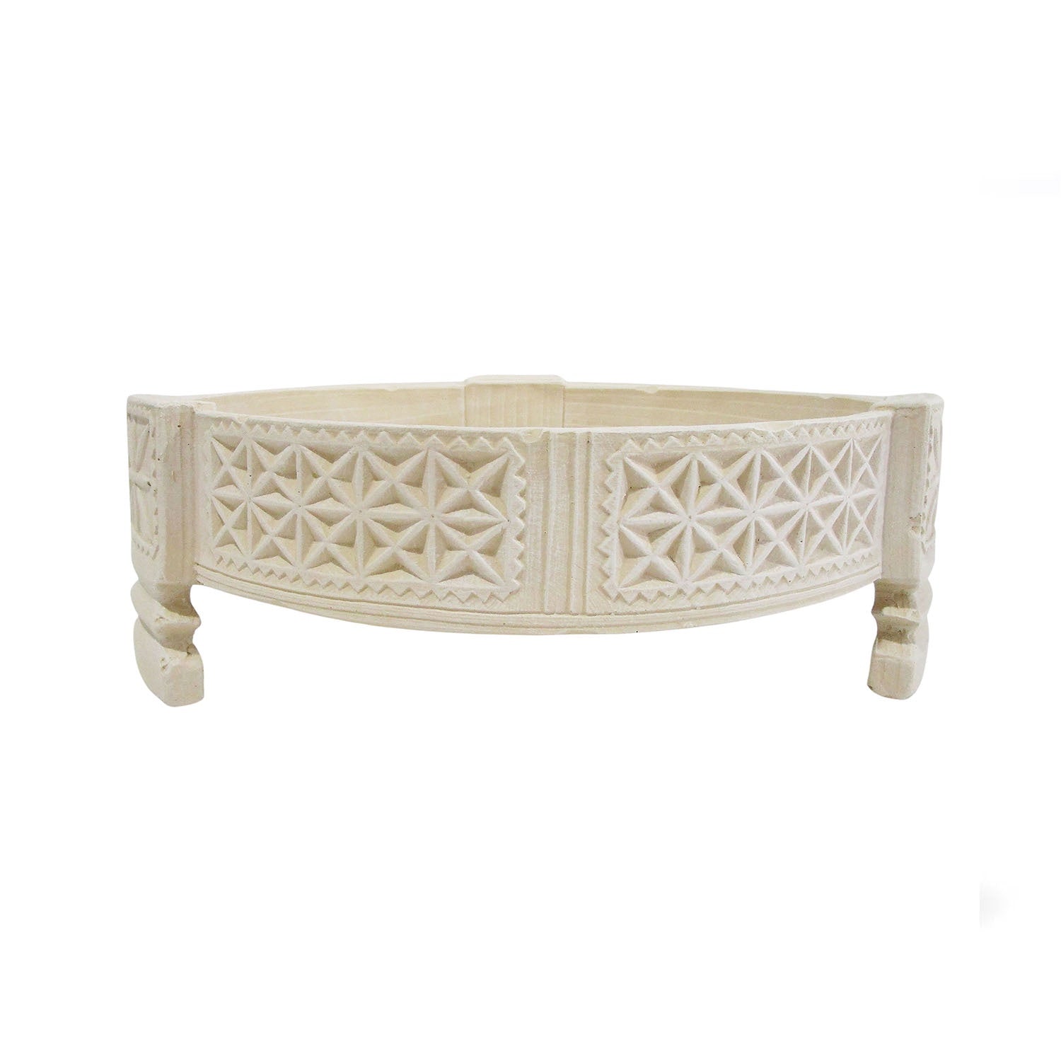 Footed Bowl - Cream