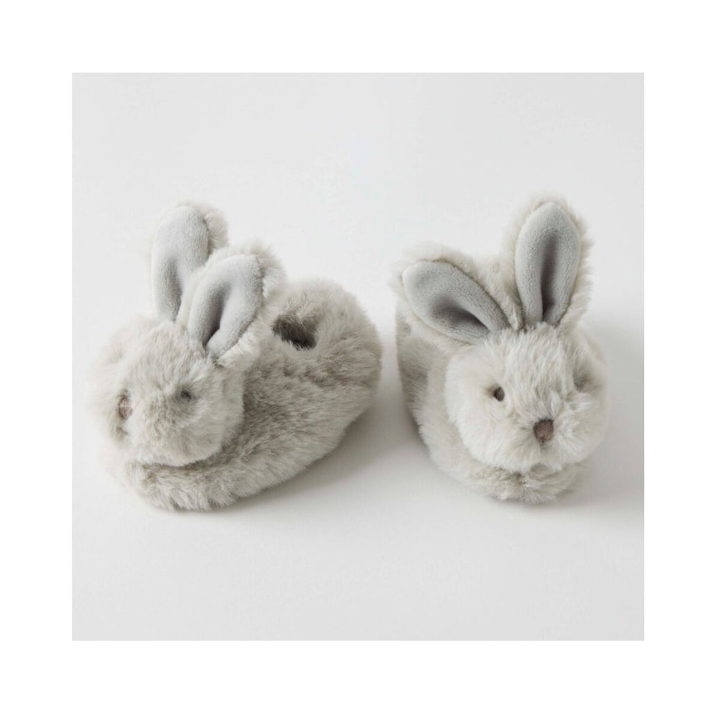 Baby Booties Some Bunny Loves You - Grey