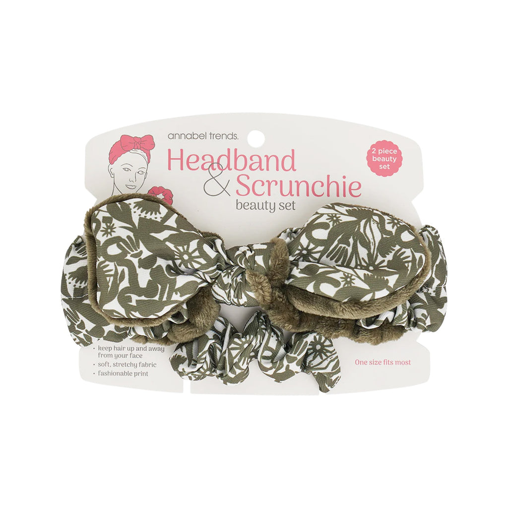 Headband & Scrunchie Set - Abstract Gum