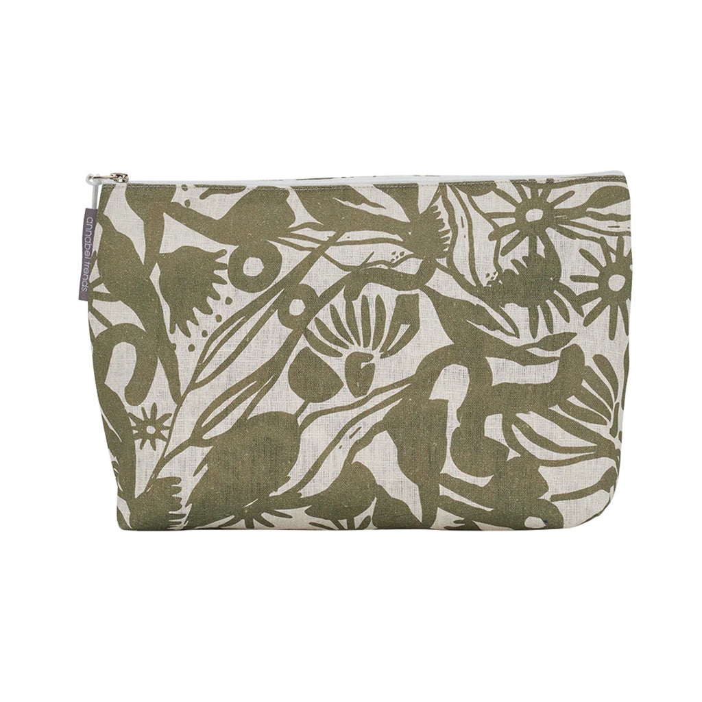 Cosmetic Bag Linen Large - Abstract Gum