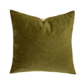 Velvet Square Cushion - Olive