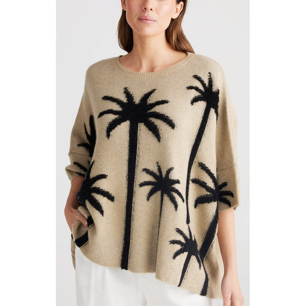 Knit Palm Cove ONE SIZE - Taupe