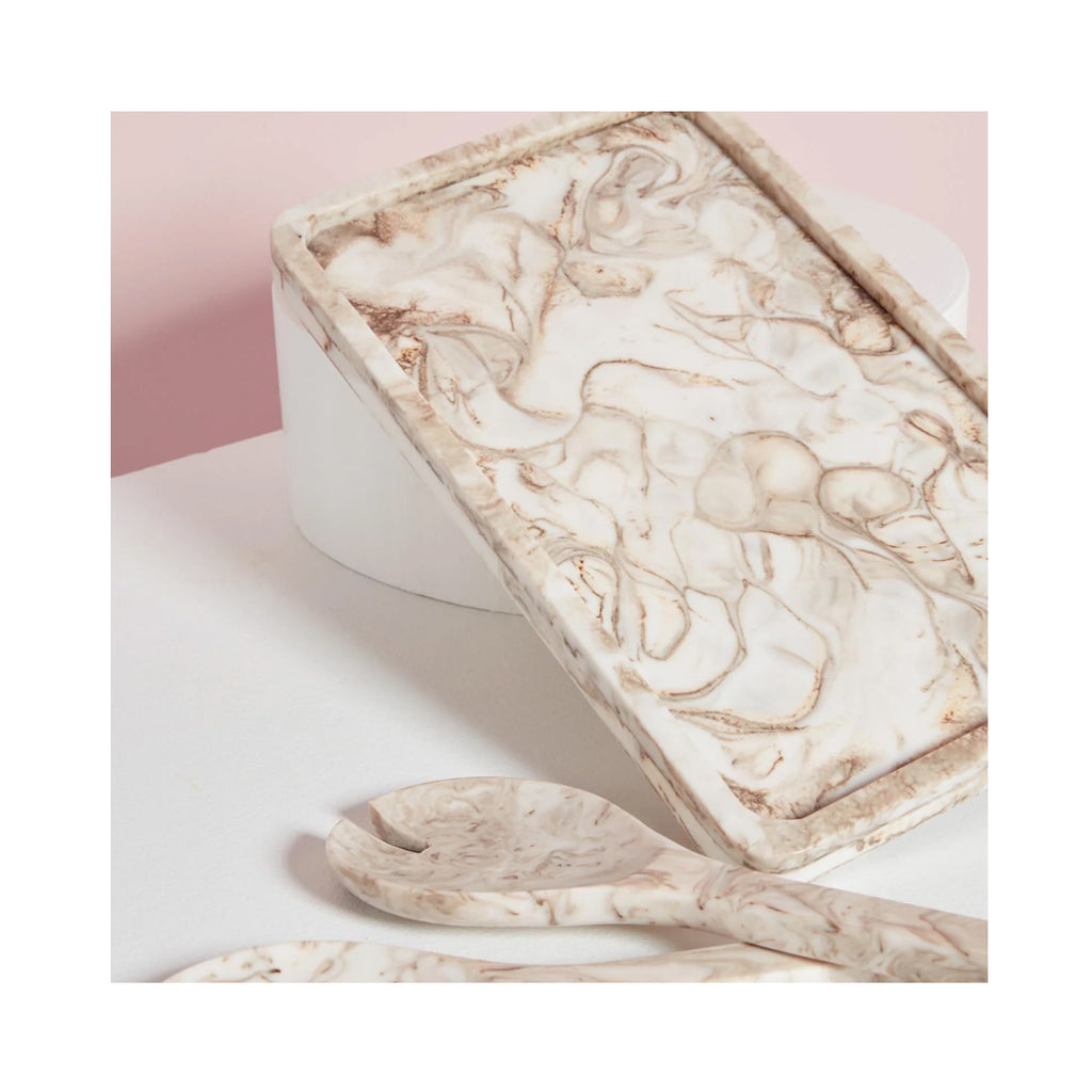 Marra Rectangle Platter - Creme