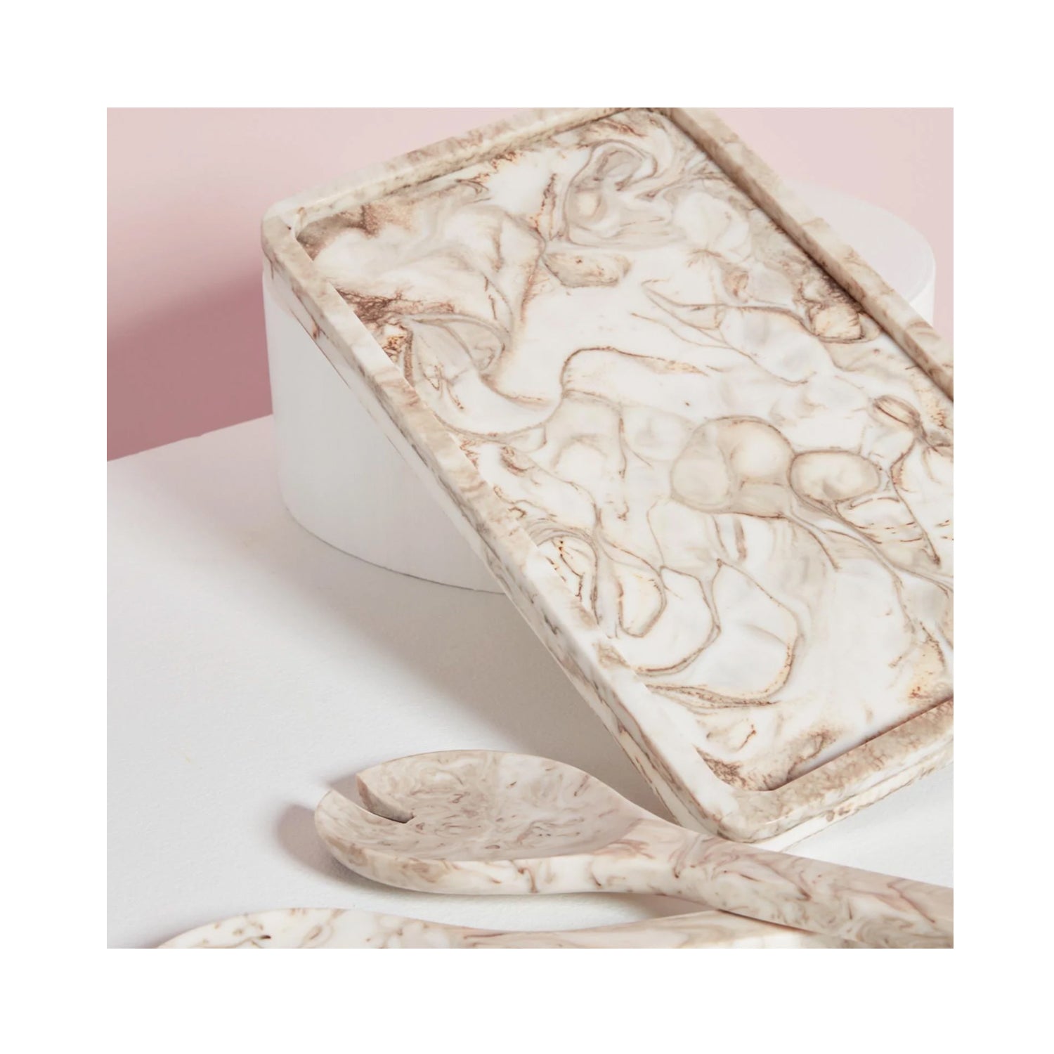Marra Rectangle Platter - Creme