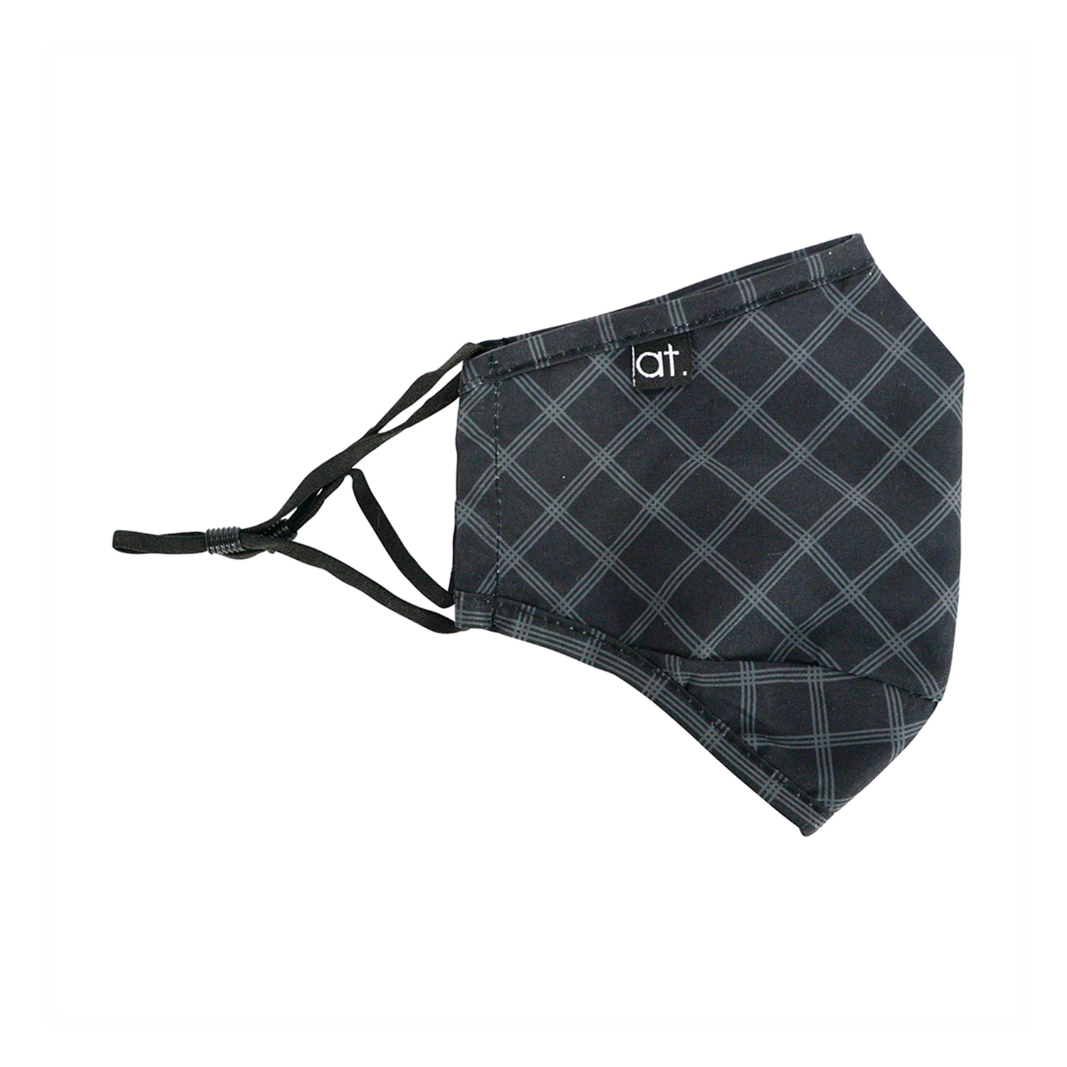 Face Mask - Plaid Black