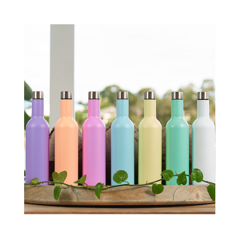 Wine Bottle Stainless - Pink
