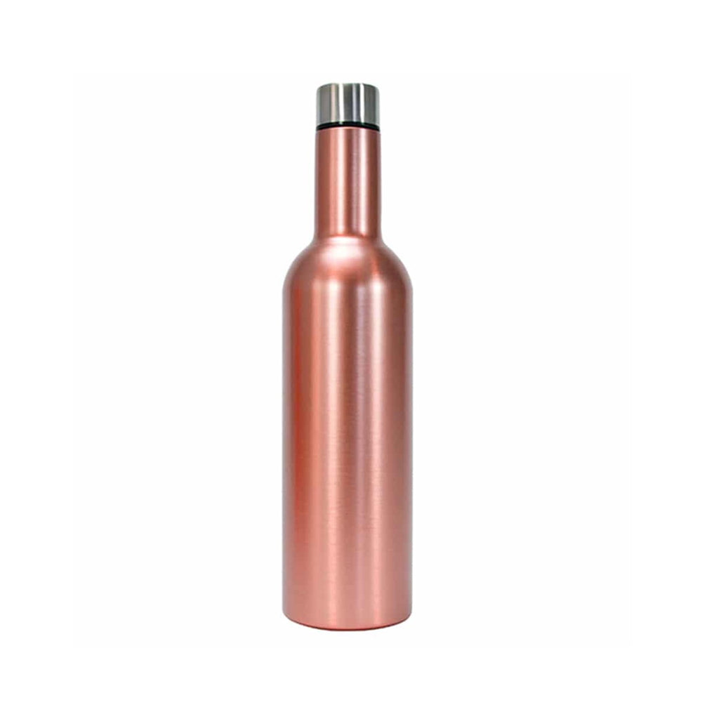 Wine Bottle Stainless - Rose Gold