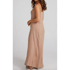 Dress Claro Maxi - Saddle Brown Linen