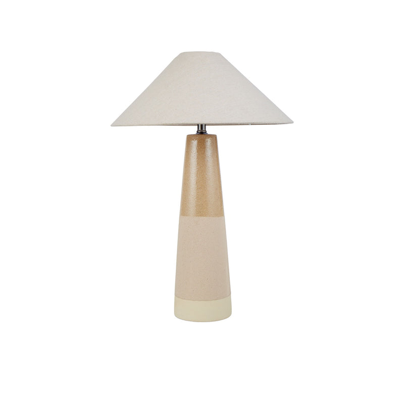 Table Lamp Conical 2 Tone Ceramic