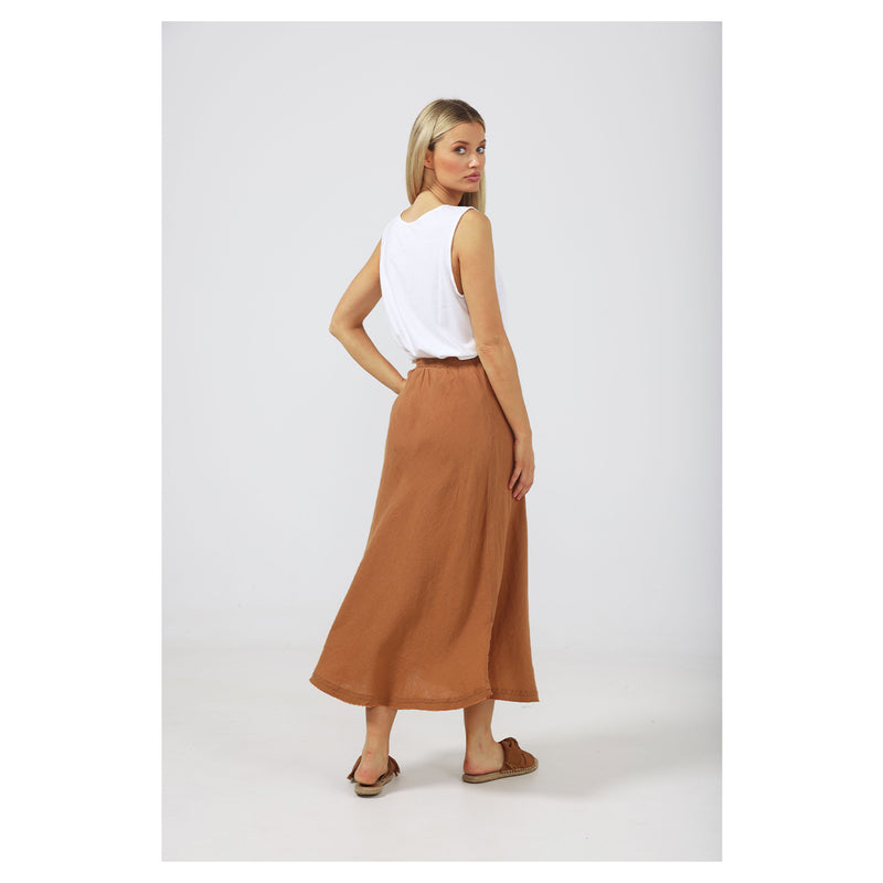 Skirt Sicily - Tan Linen