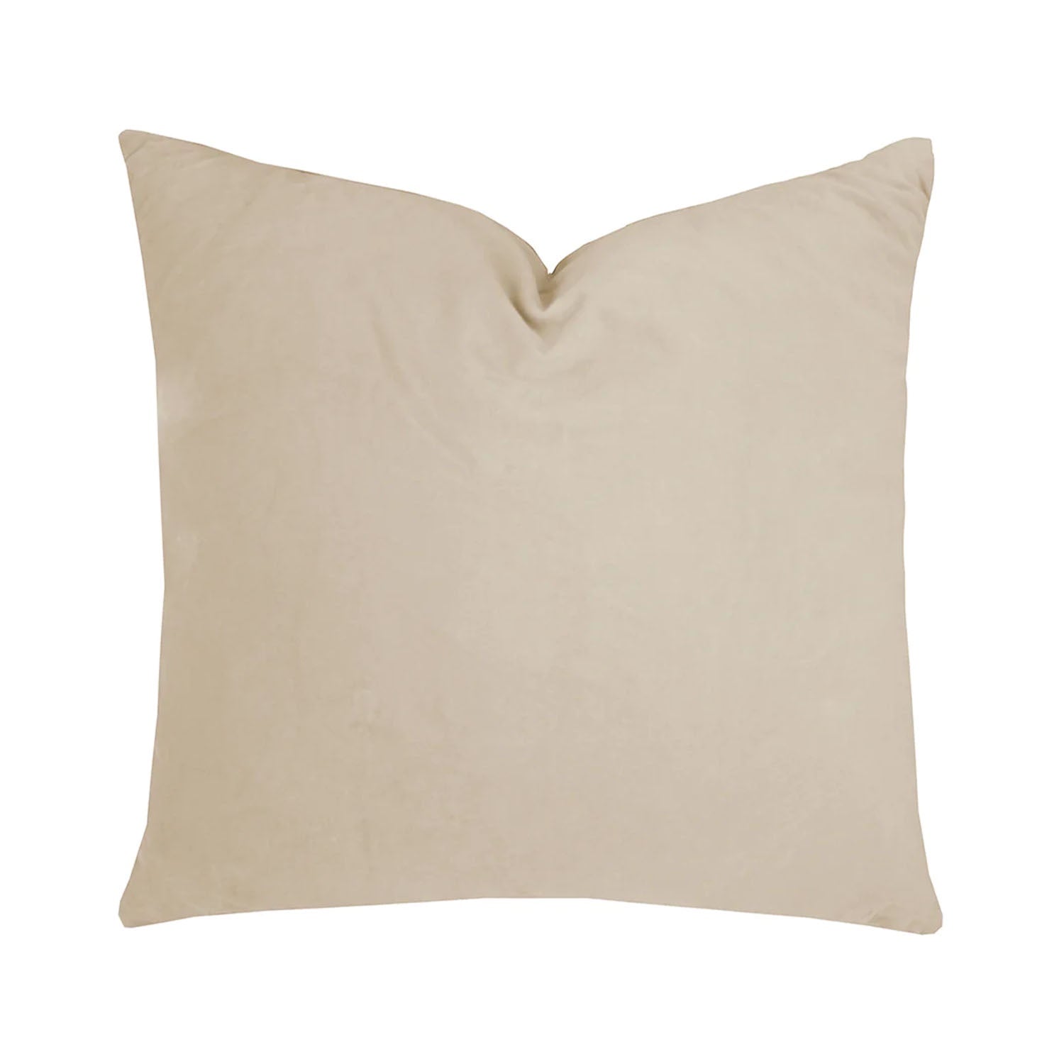Velvet Square Cushion - Stone
