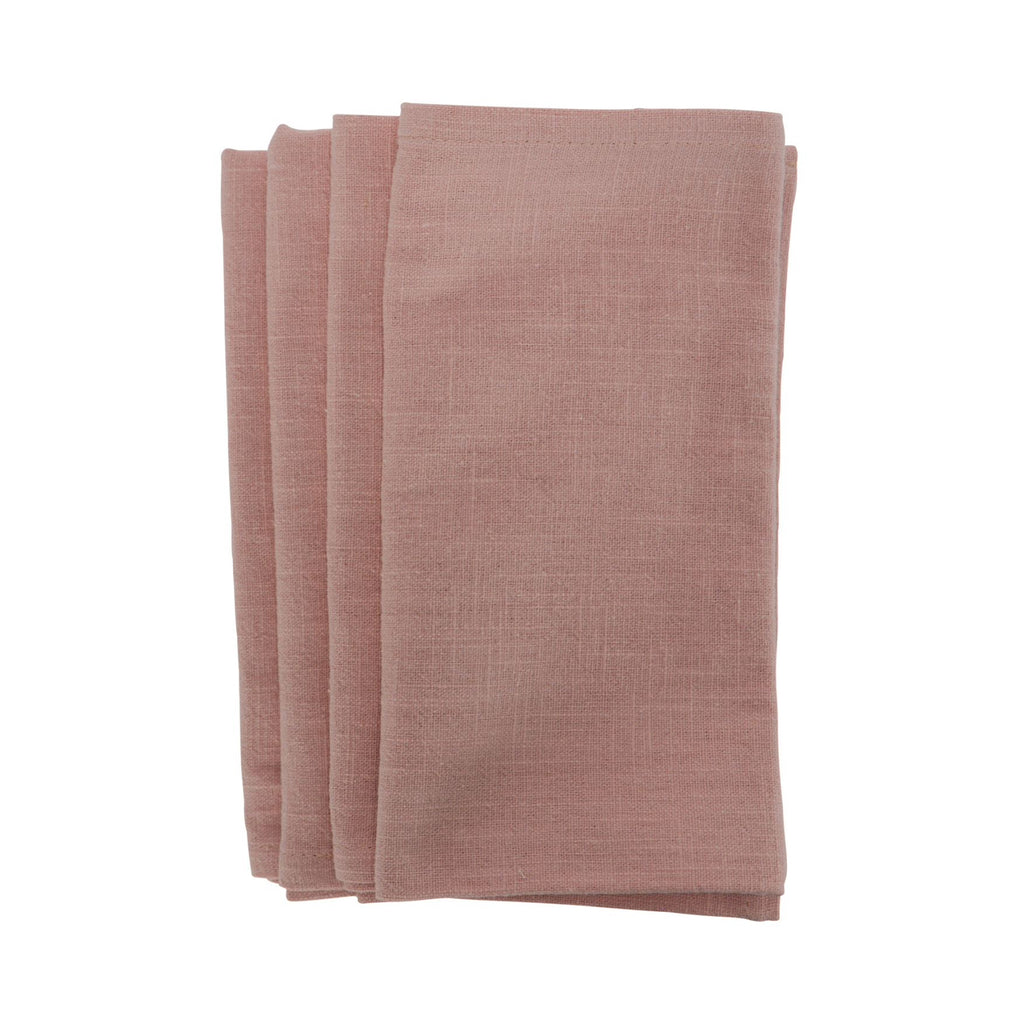 Napkin Stonewashed Set 4 - Pink