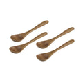 Dip Spoon Acacia Set 4