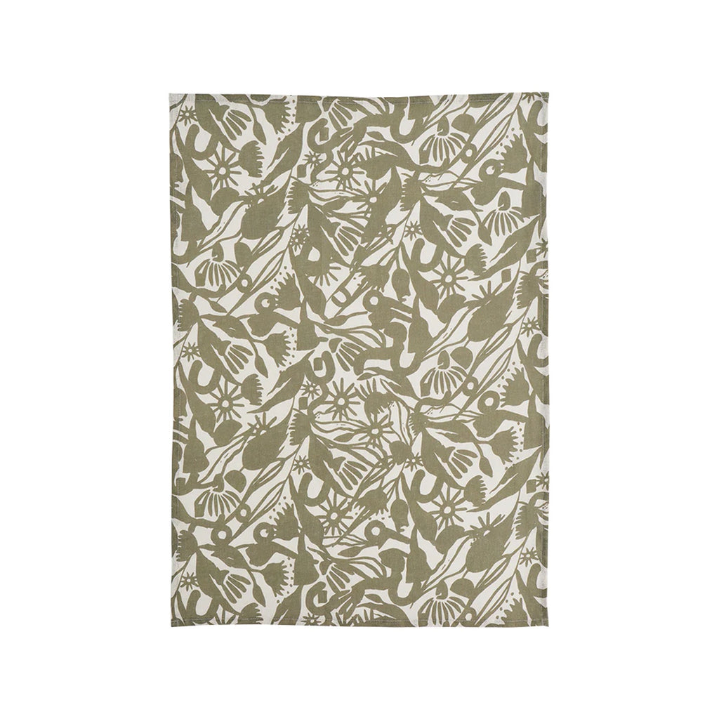 Tea Towel Linen -  Abstract Gum