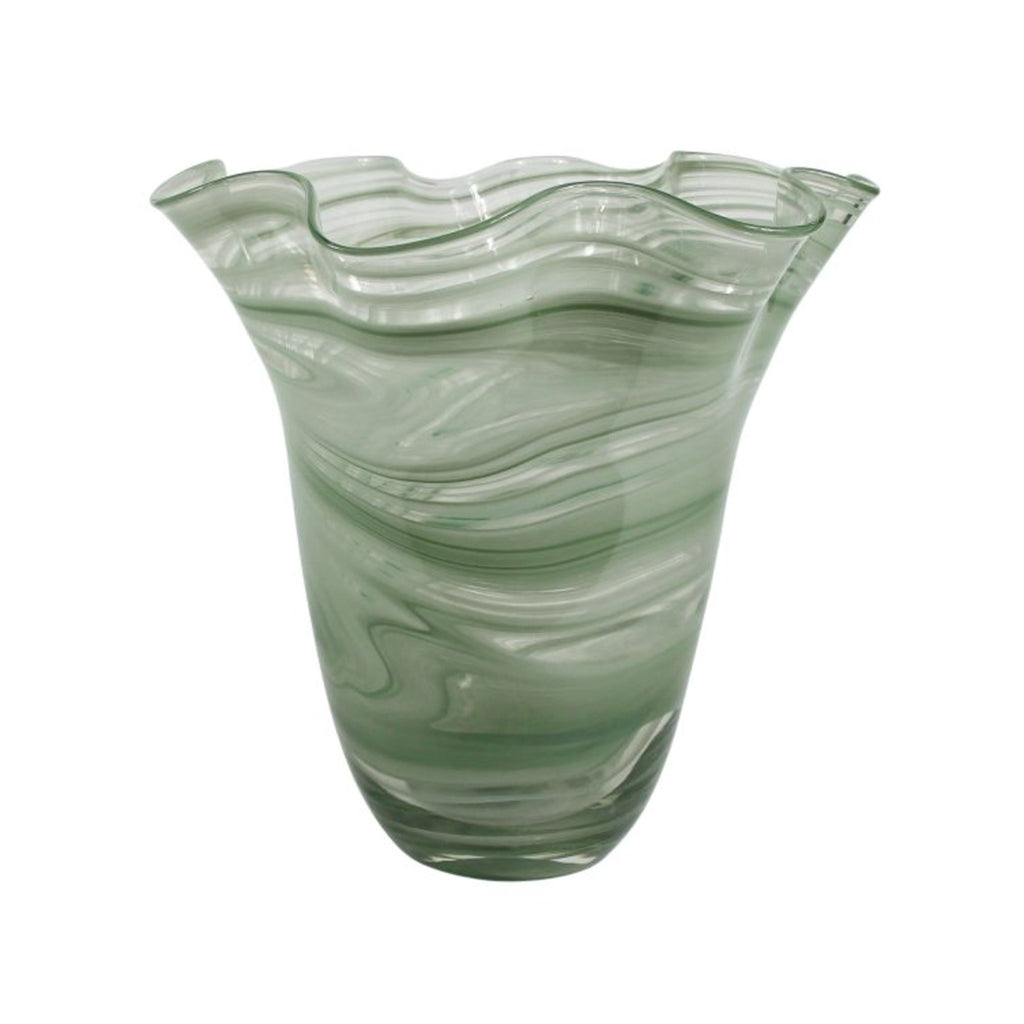 Vase Wavy 30cm - Green