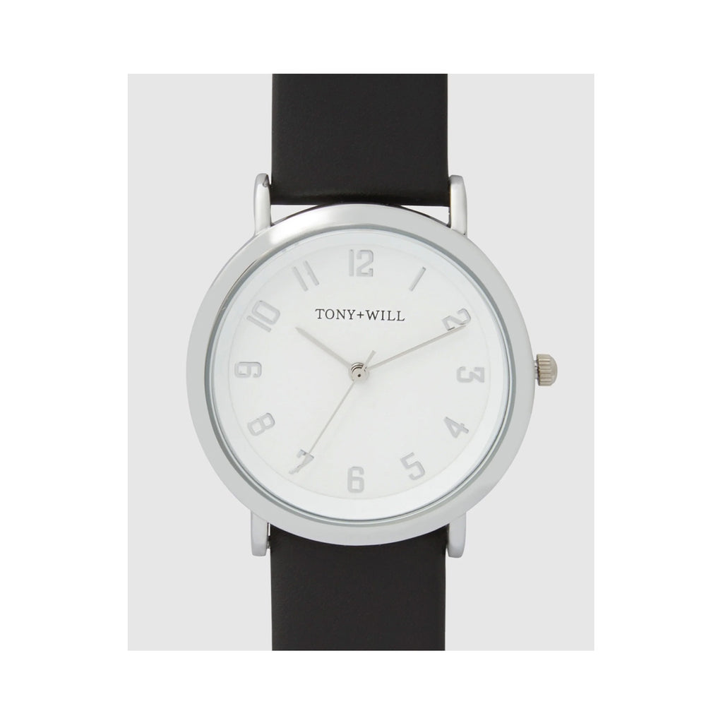 Watch Small Astral  Leather - Silver White Black