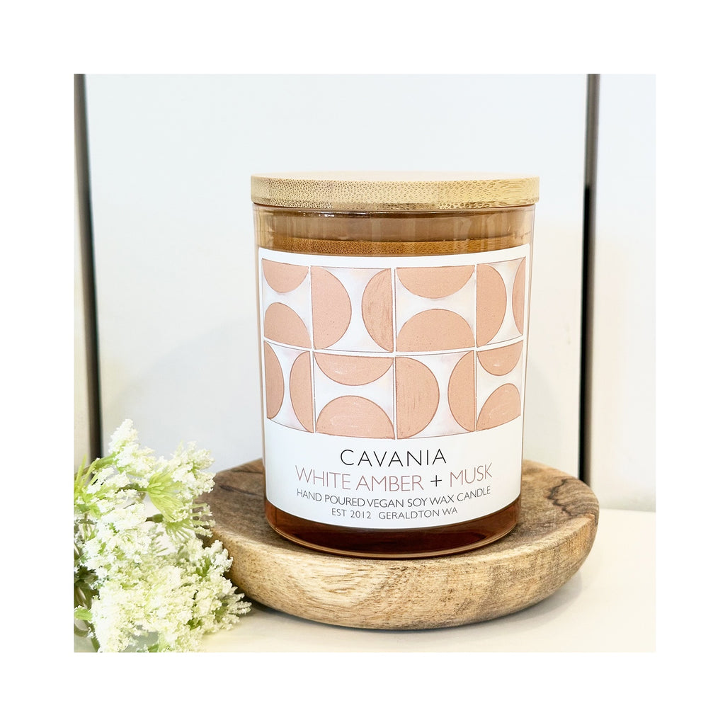 Candle - White Amber & Musk