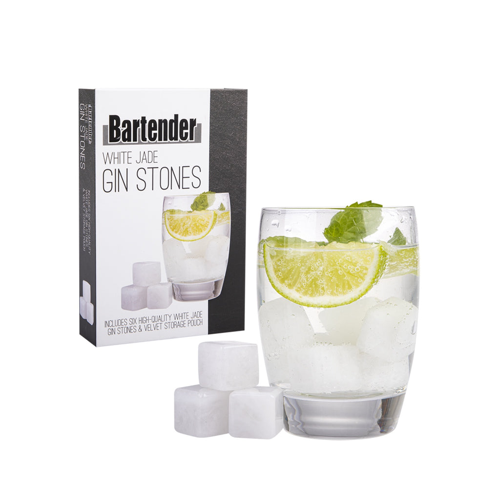 Gin Stones Set 6 - White Jade