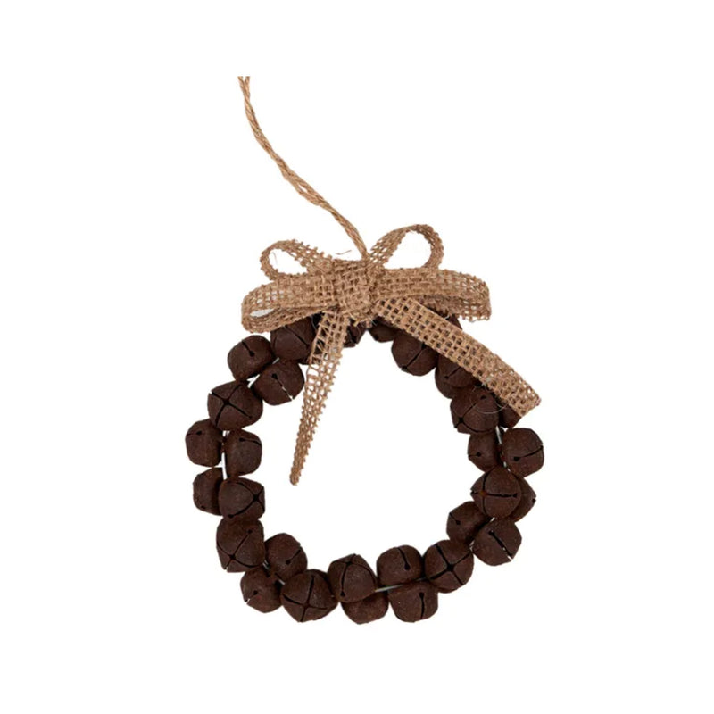 Hanging Bell Wreath - Rust