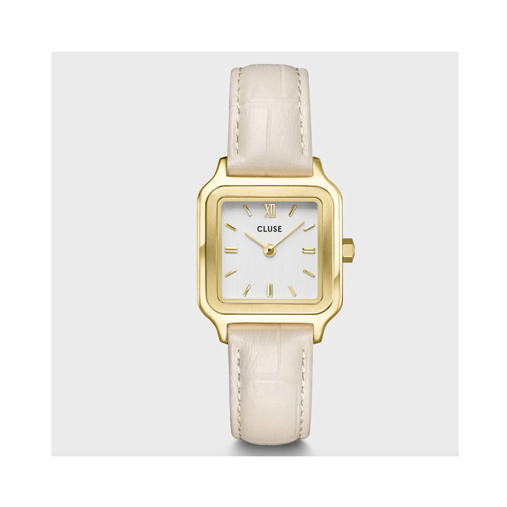 Watch Gracieuse Petite Marshmallow Croc Leather - Gold